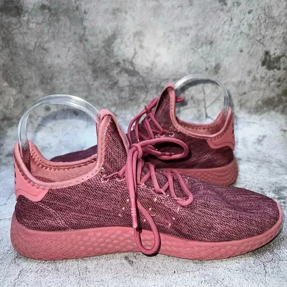 4550. ADIDAS PHARRELL PINK DIP DYED LACE UP RUNNING SNEAKER SHOES SIZE‎ WMN 6.5